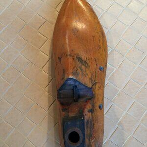 Vintage Solid Wood Shoe Tree Form Size 4